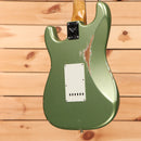 Fender Custom Shop Righteous Reissue Late 1962 Stratocaster relic electric guitar Sage Green Metallic with single-coil pickups