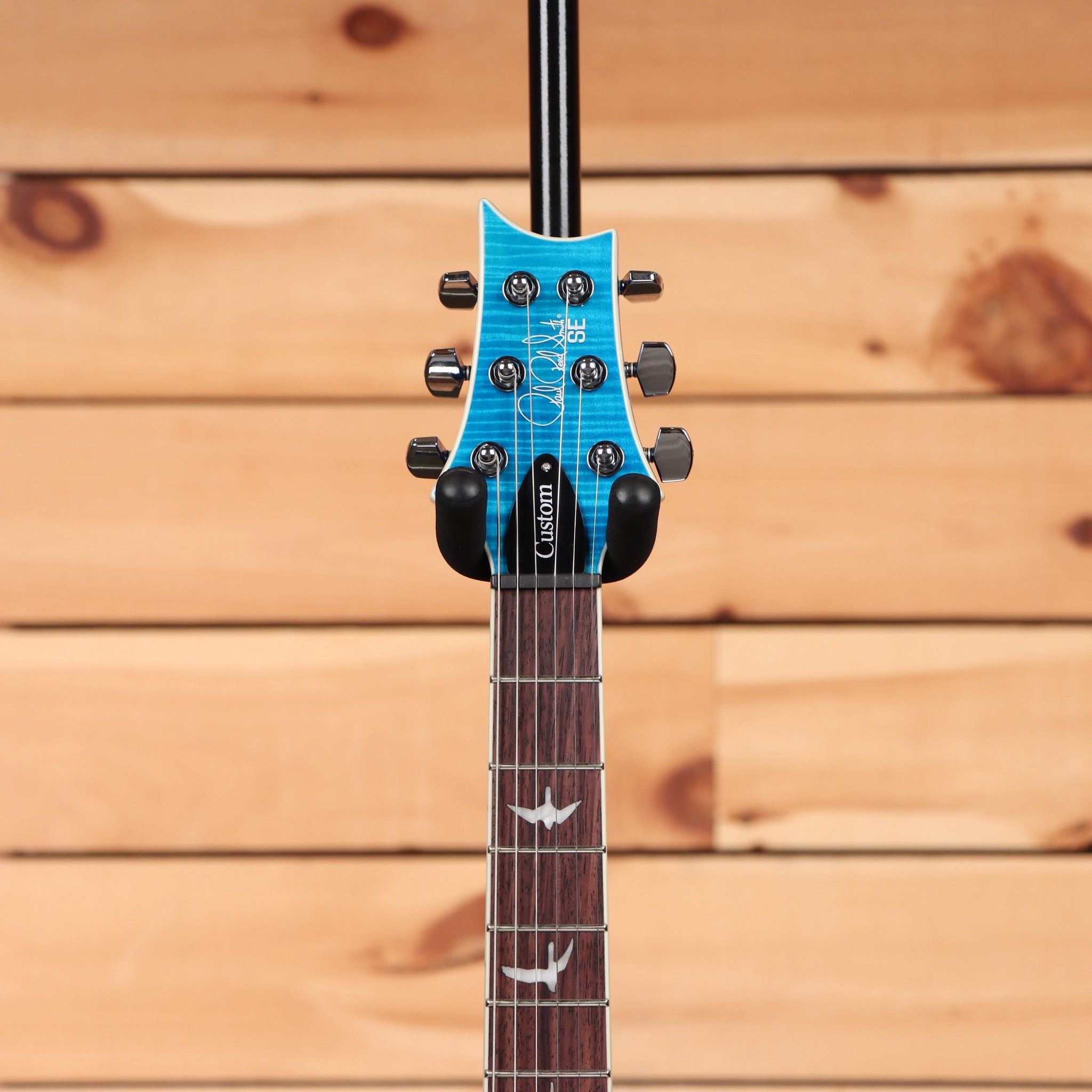 Paul Reed Smith SE Custom 24 Semi-Hollow electric guitar Lake Blue with dual humbuckers and rosewood fretboard