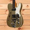 Fender Custom Shop Limited P-90 Thinline Telecaster Relic - Aged Gold Sparkle