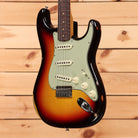 Fender Custom Shop Limited 1959 Stratocaster electric guitar Chocolate 3-Tone Sunburst relic with single-coil pickups