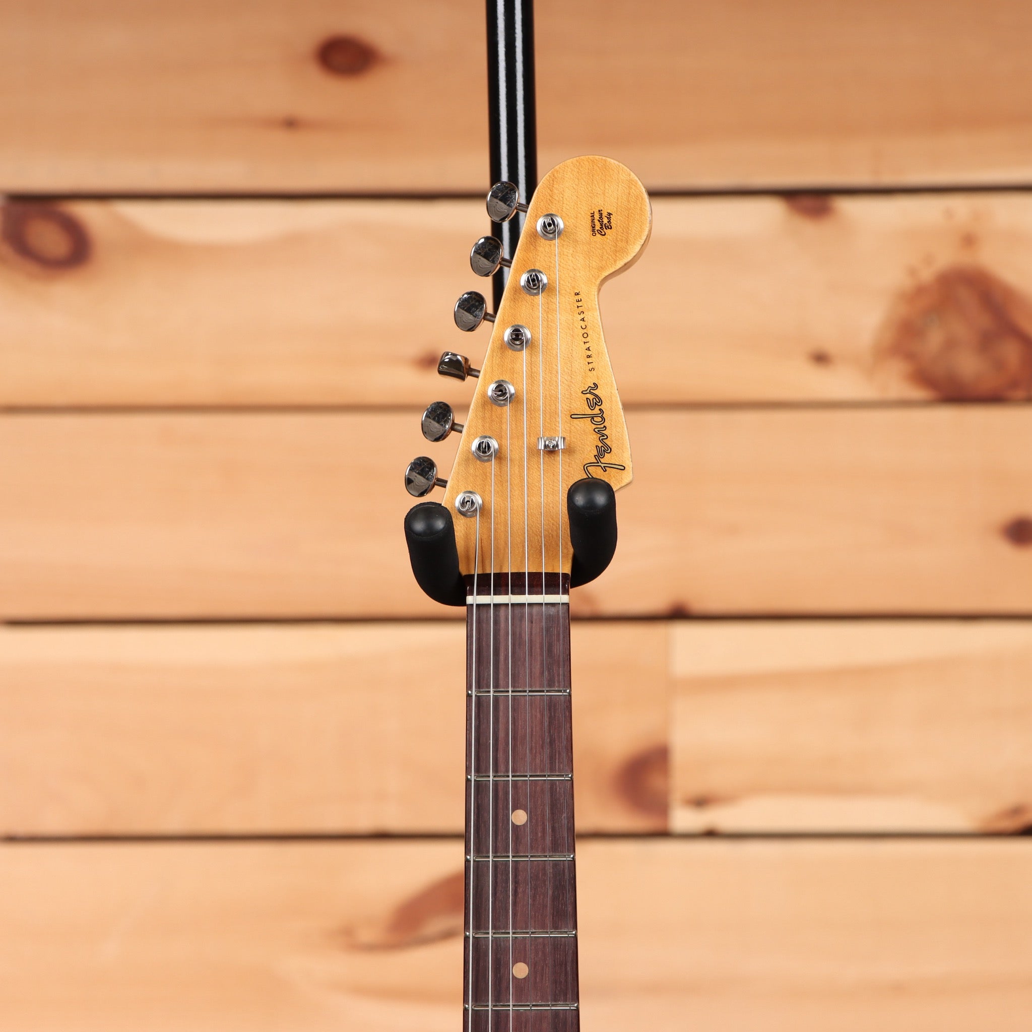 Fender Custom Shop Limited 1959 Stratocaster Hardtail Relic electric guitar Chocolate 3-Tone Sunburst with single-coil pickups