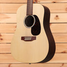 Martin DX2E Brazilian 12-string dreadnought acoustic guitar natural with tortoiseshell pickguard