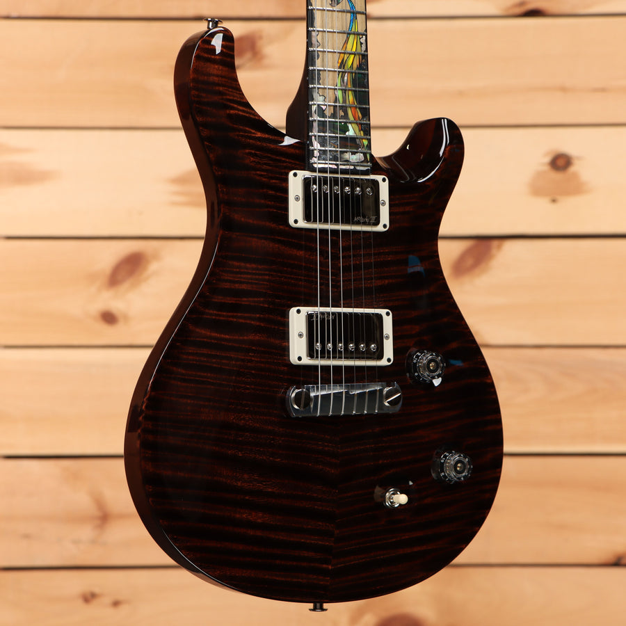 Paul Reed Smith Limited Private Stock 40th Anniversary McCarty Dragon electric guitar Burnt Chestnut with flamed maple top and dual humbuckers