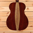 Boucher SG181UV Natural acoustic guitar with light wood center strip back detail