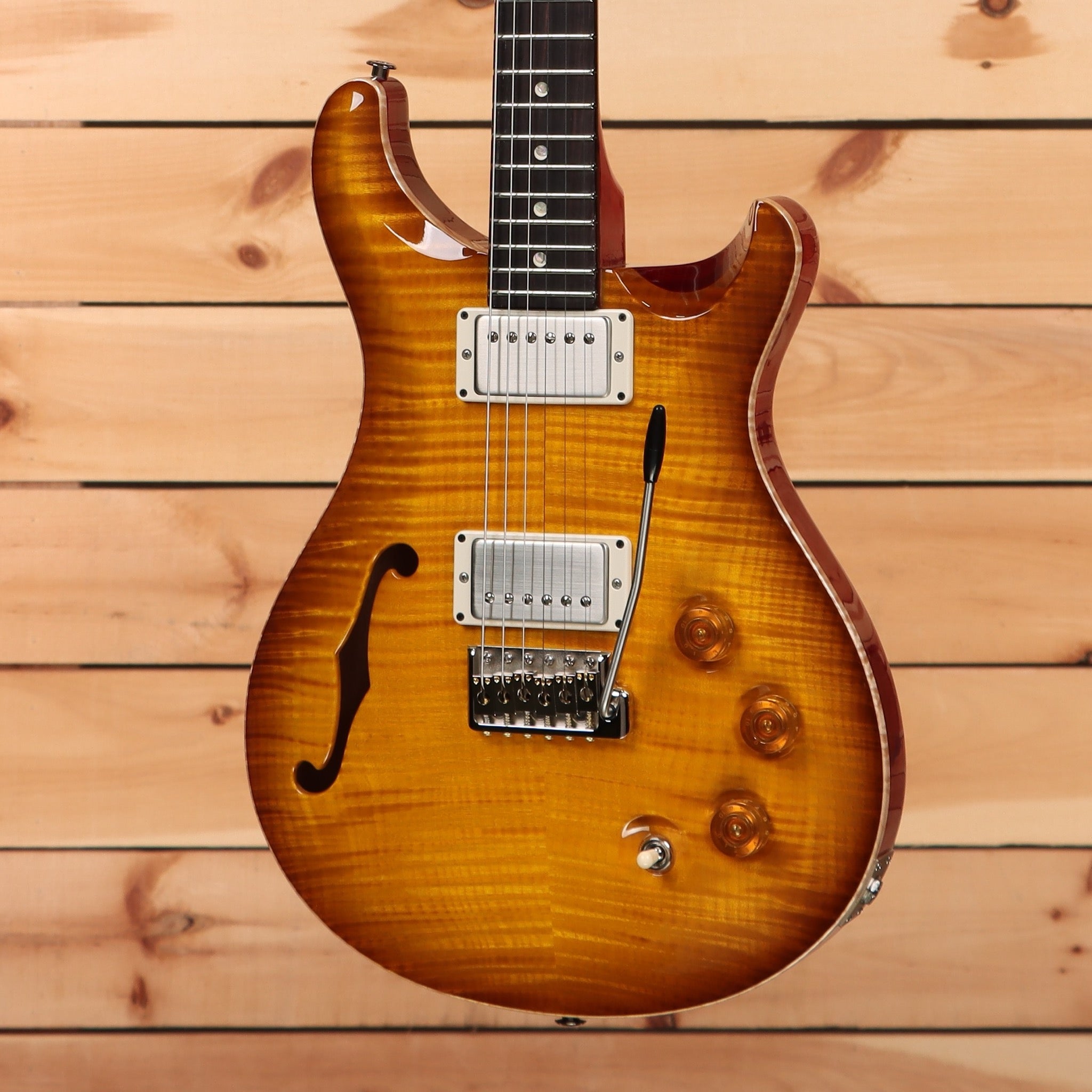 Paul Reed Smith Limited DGT semi-hollow electric guitar McCarty Sunburst with flamed maple top and dual humbuckers