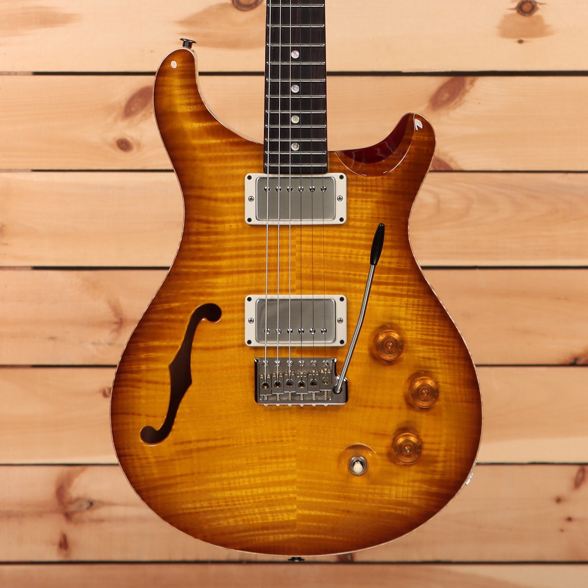 Paul Reed Smith Limited DGT semi-hollow electric guitar McCarty Sunburst with flamed maple top