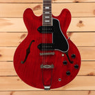 Gibson ES-330 semi-hollow body electric guitar Sixties Cherry with black pickguard and f-holes