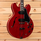 Gibson ES-330 semi-hollow body electric guitar Sixties Cherry with f-holes and black pickguard