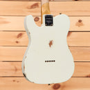 Fender Custom Shop Limited 1960 Telecaster electric guitar relic aged Olympic White with single-coil pickups