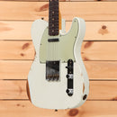 Fender Custom Shop Limited 1960 Telecaster Relic electric guitar Olympic White aged finish single-coil pickups
