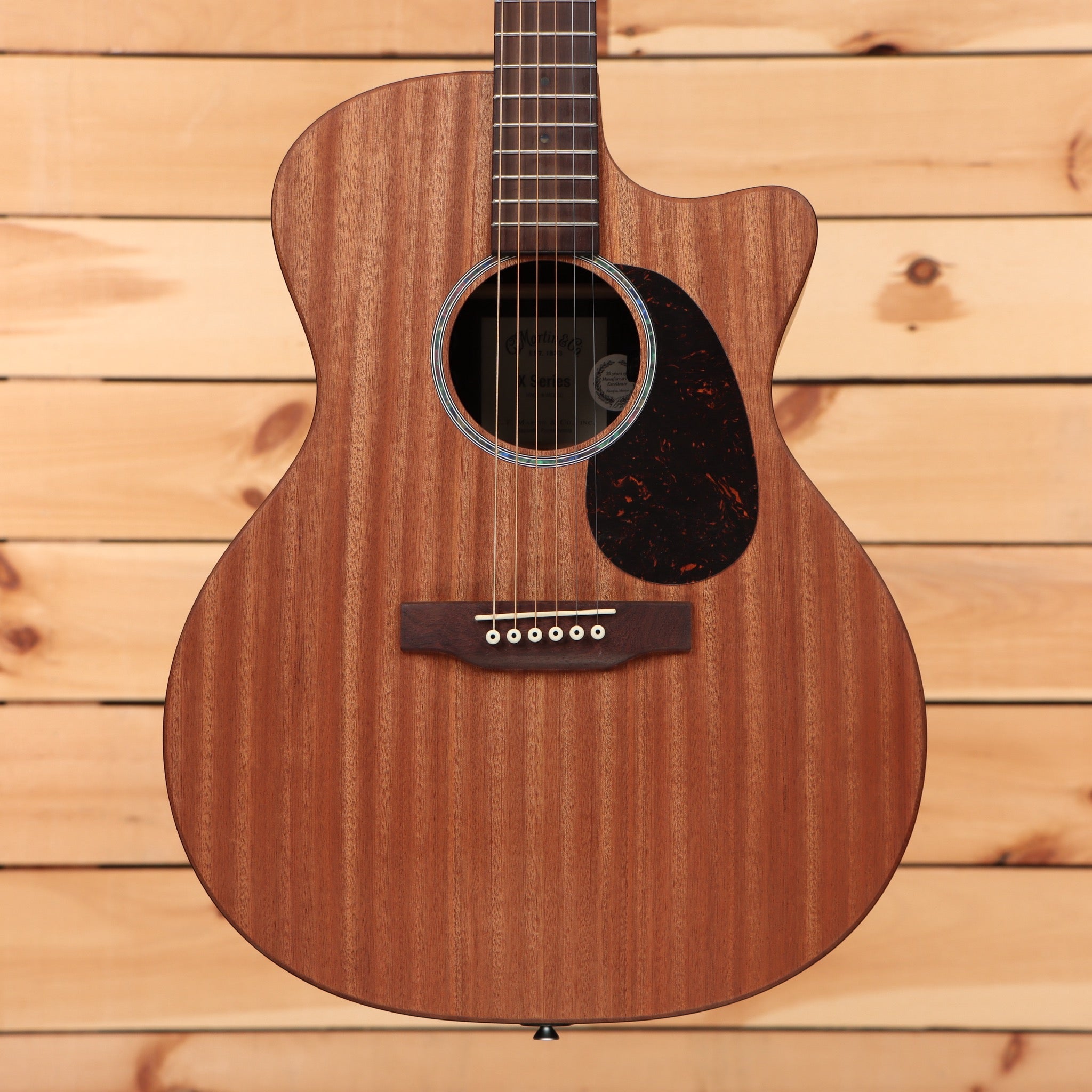 Martin GPCX2E Ziricote concert acoustic guitar natural finish with venetian cutaway