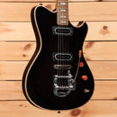 Powers Electric A-Type Select Shadow Black electric guitar with dual humbuckers and vibrato bridge
