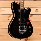 Powers Electric A-Type Select Shadow Black electric guitar with dual humbuckers and vibrato bridge