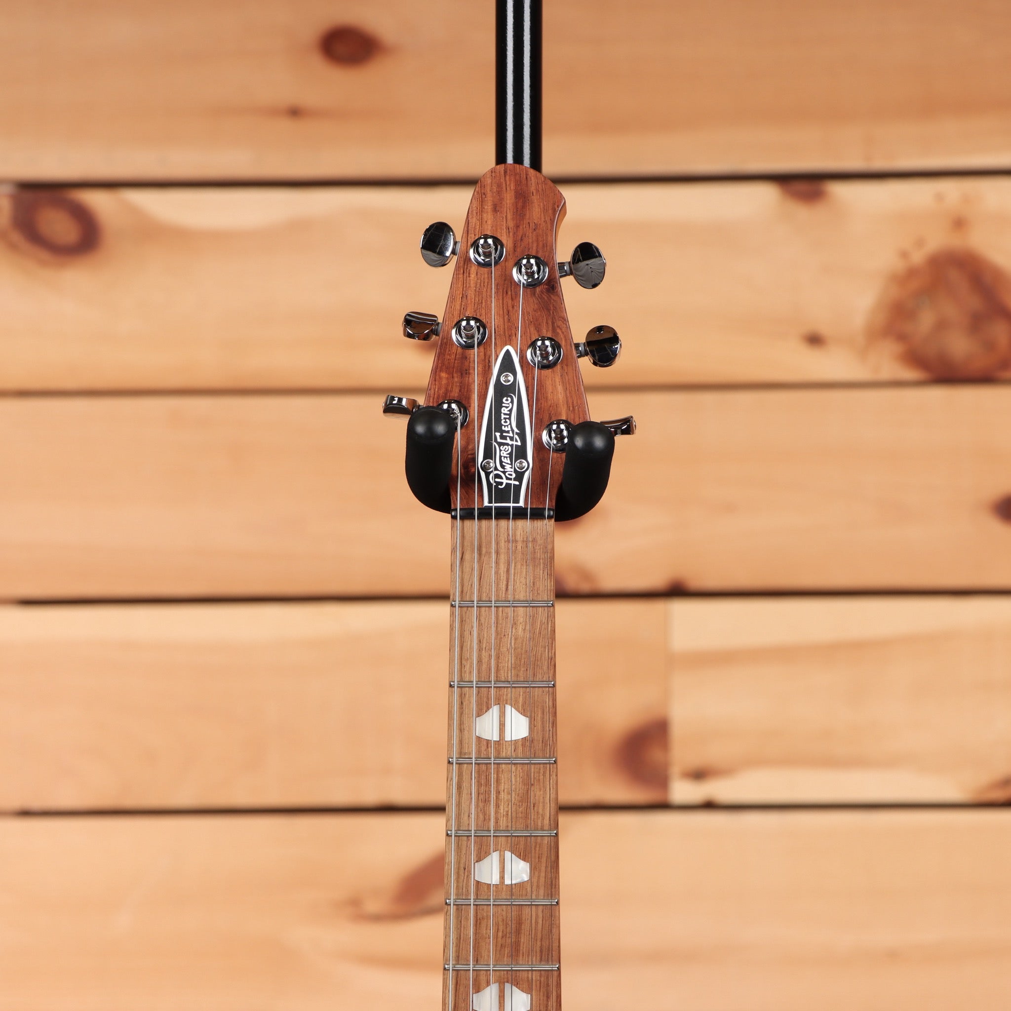 Powers Electric A-Type Select electric guitar Shadow Black with rosewood fretboard and chrome hardware