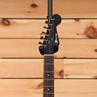 Charvel MJ DK24 HSH electric guitar Caribbean Burst with black headstock and dark rosewood fretboard