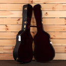 Martin D-42 dreadnought acoustic guitar natural finish with gold hardware and burgundy velvet-lined case