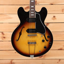 Gibson ES-330 semi-hollow electric guitar Tobacco Burst with f-holes and dual humbuckers