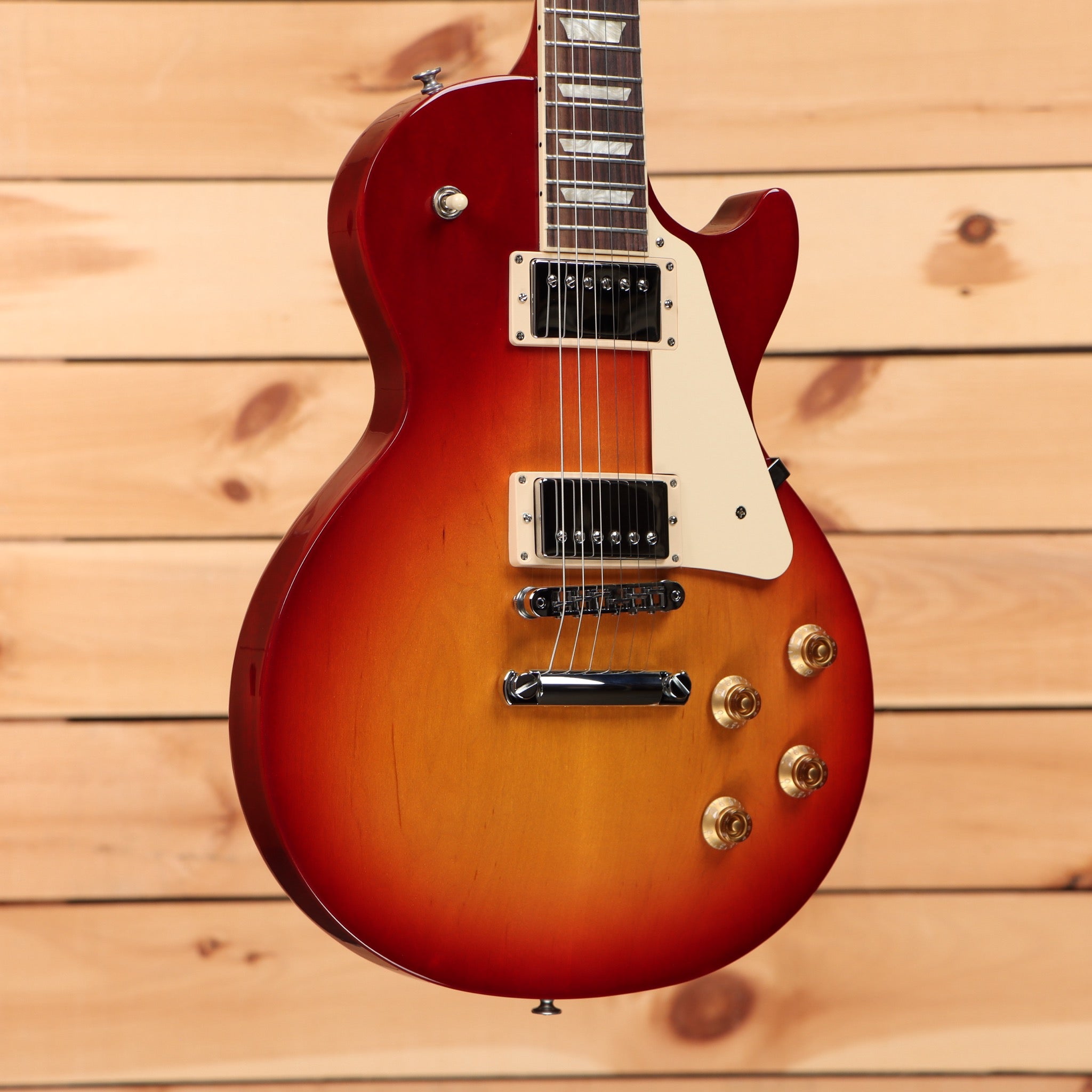 Gibson Les Paul Studio electric guitar Heritage Cherry Sunburst with dual humbucker pickups and gold hardware