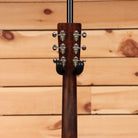 Eastman E1OMCESPECIAL acoustic guitar natural finish with chrome tuning machines and black headstock veneer