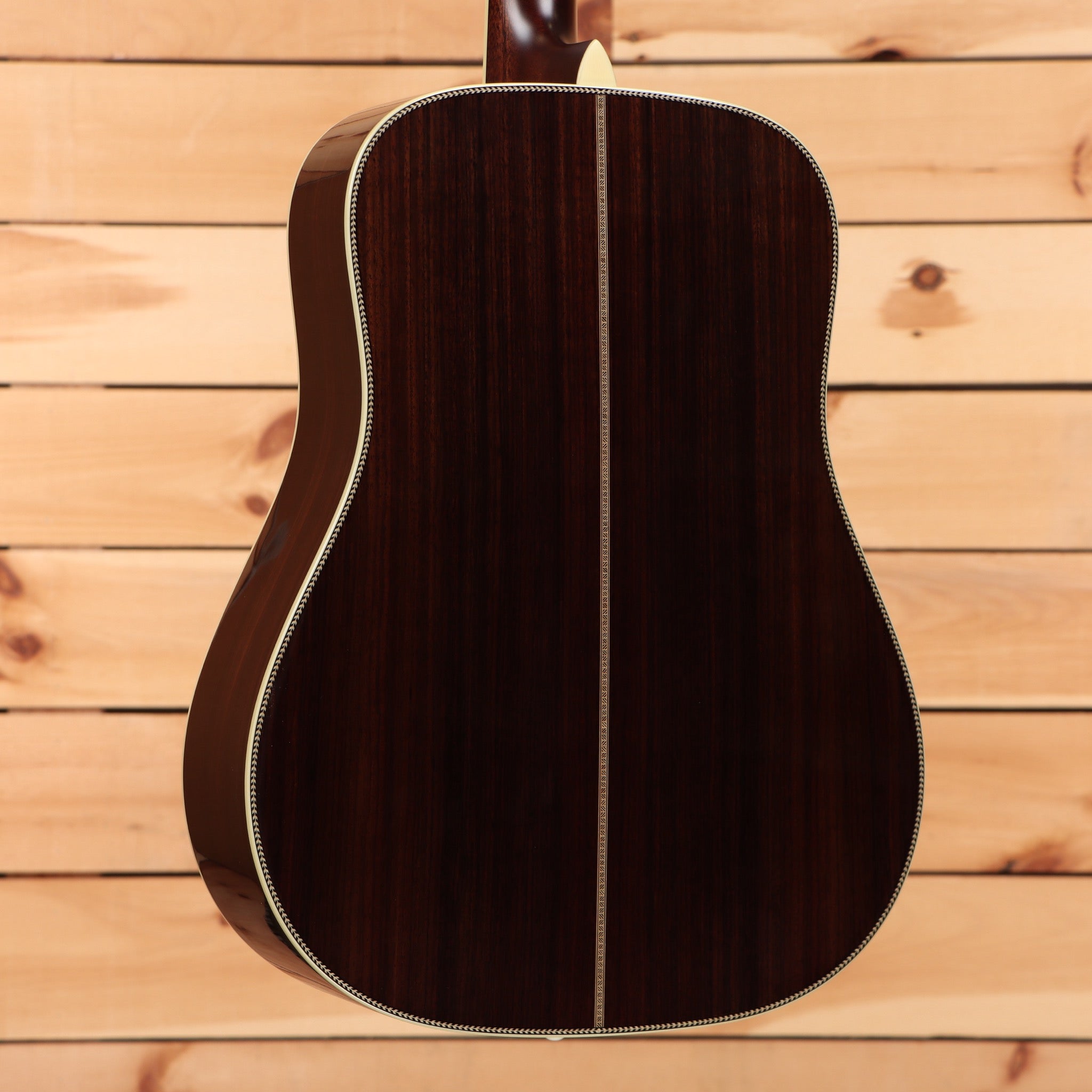 Eastman E40DTC Thermocure dreadnought acoustic guitar natural finish with pearl binding