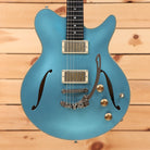 Eastman Romeo LA semi-hollow electric guitar Celestine Blue with dual humbucker pickups and gold hardware