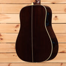 Eastman E40DTC Thermocure dreadnought acoustic guitar natural finish with white binding detail
