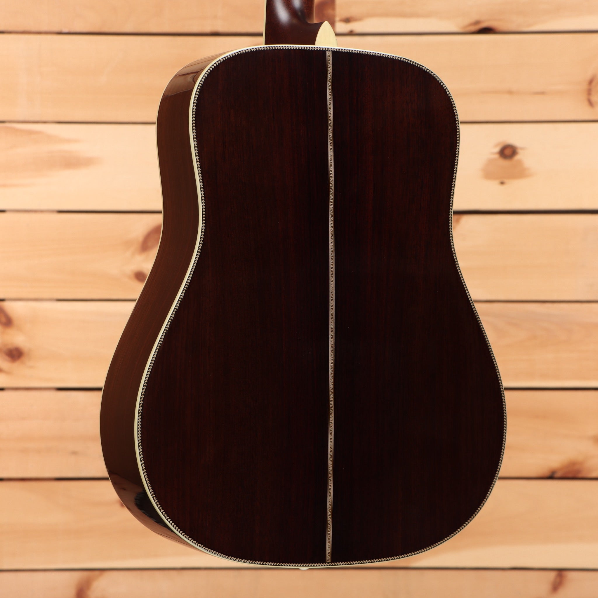 Eastman E40DTC Thermocure dreadnought acoustic guitar natural finish with white binding