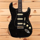 Fender Custom Shop Limited 1967 HSS Stratocaster electric guitar aged black relic with single-coil pickups