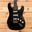 Fender Custom Shop Limited 1967 HSS Stratocaster electric guitar aged black relic with single-coil pickups