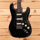 Fender Custom Shop Limited 1967 HSS Stratocaster electric guitar aged black relic with single-coil pickups