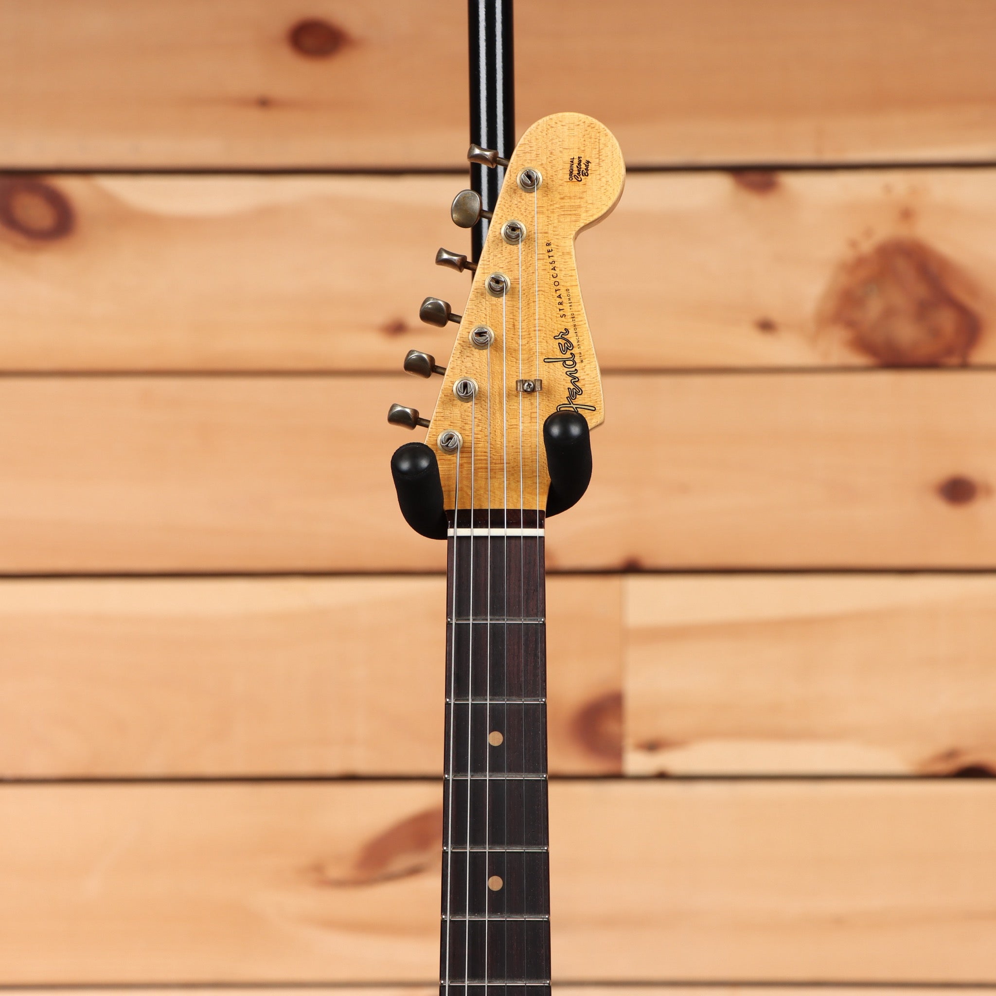 Fender Custom Shop Limited 1959 Stratocaster Journeyman Relic electric guitar sea foam green with maple neck