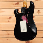 Fender Custom Shop Limited Mischief Maker heavy relic electric guitar aged black over pink paisley with white pickguard