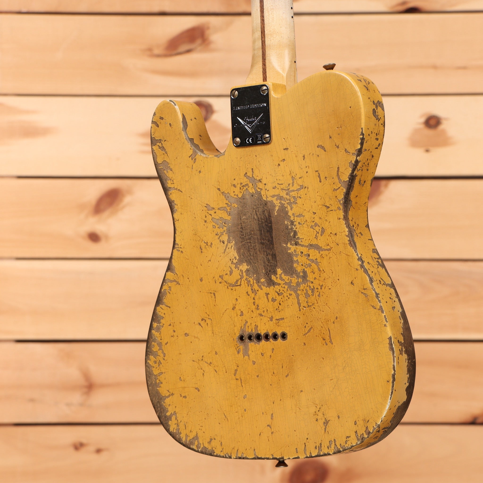Fender Custom Shop 1950s Esquire electric guitar Nocaster Blonde heavy relic with single-coil pickup