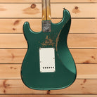 Fender Custom Shop Limited 1956 Stratocaster electric guitar Aged Sherwood Green heavy relic with white pickguard