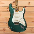 Fender Custom Shop Limited 1956 Stratocaster electric guitar heavy relic aged Sherwood Green with maple neck