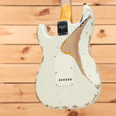 Fender Custom Shop 1960 Stratocaster heavy relic electric guitar Olympic White with aged single-coil pickups