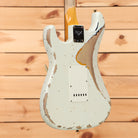 Fender Custom Shop 1960 Stratocaster heavy relic electric guitar Olympic White with aged finish and single-coil pickups
