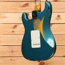 Fender Custom Shop 1961 Stratocaster Heavy Relic electric guitar Ocean Turquoise over 3-Color Sunburst with single-coil pickups