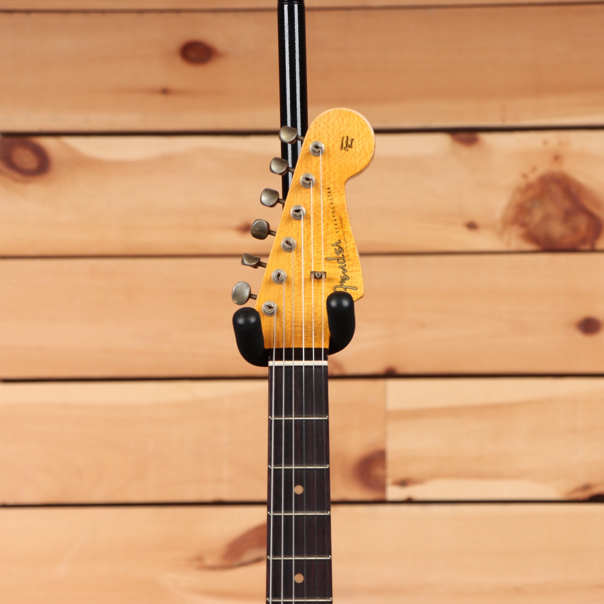 Fender Custom Shop 1961 Stratocaster heavy relic electric guitar aged ocean turquoise with maple neck and single-coil pickups