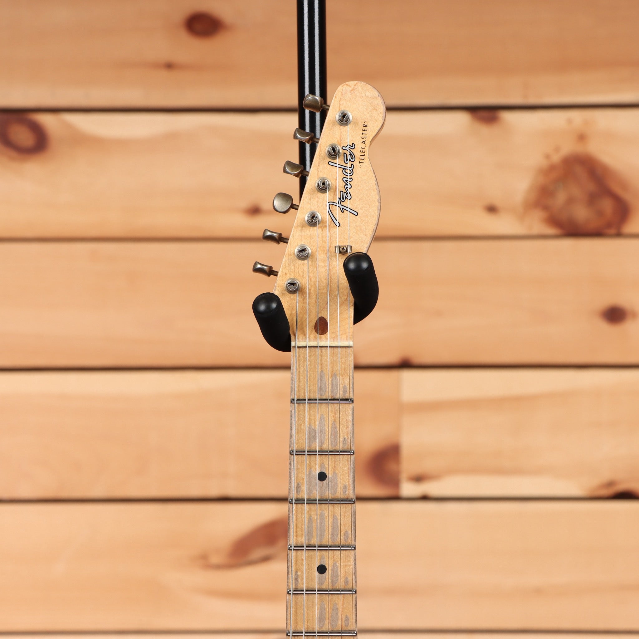 Fender Custom Shop Limited Mischief Maker Heavy Relic electric guitar Aged Black Over Pink Paisley with maple neck