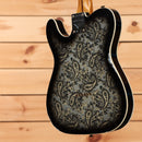 Fender Custom Shop Limited Dual P90 Telecaster electric guitar Black Paisley relic aged finish with P90 pickups