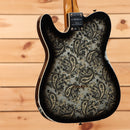 Fender Custom Shop Limited Dual P90 Telecaster electric guitar Black Paisley relic aged finish with P90 pickups