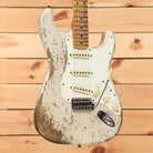 Fender Custom Shop Limited Red Hot Strat Super Heavy Relic electric guitar Aged White Blonde with single-coil pickups