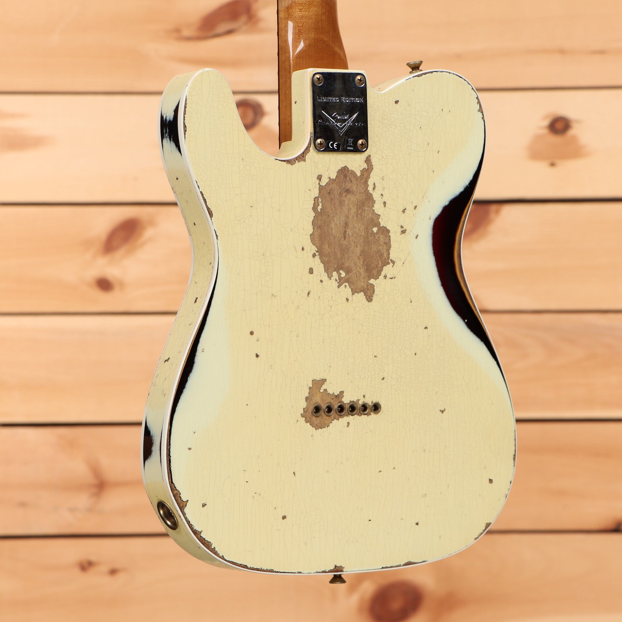 Fender Custom Shop Limited Cunife Telecaster Custom heavy relic aged vintage white electric guitar with single-coil pickups