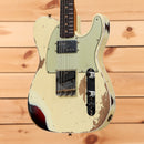 Fender Custom Shop Limited Cunife Telecaster Custom heavy relic electric guitar aged vintage white with humbucker pickup