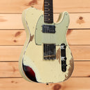 Fender Custom Shop Limited Cunife Telecaster Custom electric guitar Aged Vintage White heavy relic with humbucker pickup