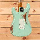 Fender Custom Shop 1957 Stratocaster heavy relic electric guitar aged surf green with single-coil pickups