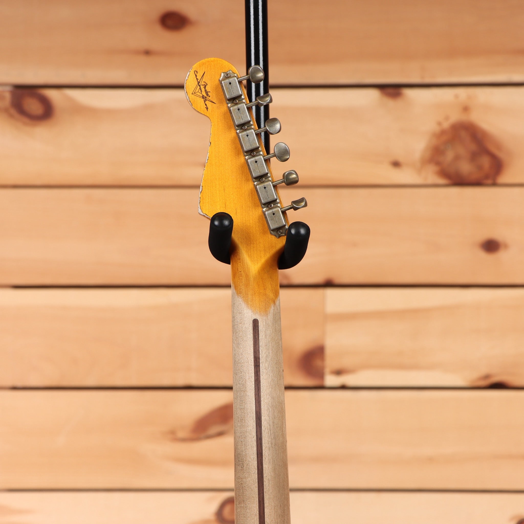 Fender Custom Shop 1957 Stratocaster heavy relic electric guitar aged surf green with maple neck