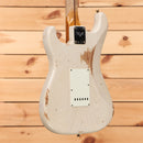 Fender Custom Shop 1957 Stratocaster electric guitar heavy relic aged white blonde with single-coil pickups