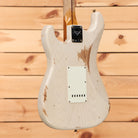 Fender Custom Shop 1957 Stratocaster electric guitar heavy relic aged white blonde with single-coil pickups